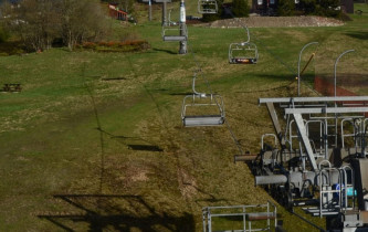 Obraz podglądu z kamery internetowej Pec pod Sněžkou - Cableway Hnědý vrch